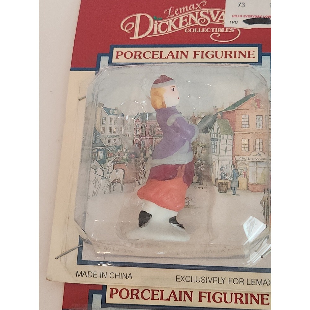 Mixed Lot of 6 Porcelain Figures Lemax Dickensvale And Noma New - Picture 3 of 7